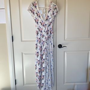 White Floral Maxi Dress